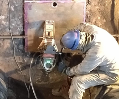 Furo em Canal de Gusa Alto-forno